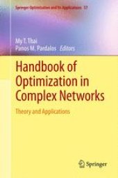 book Handbook of Optimization in Complex Networks: Theory and Applications