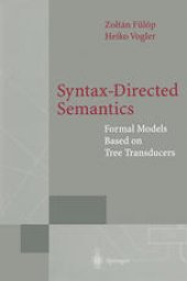 book Syntax-Directed Semantics: Formal Models Based on Tree Transducers