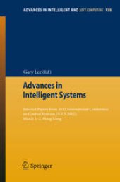 book Advances in Intelligent Systems: Selected papers from 2012 International Conference on Control Systems (ICCS 2012), March 1-2, Hong Kong