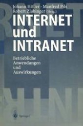 book Internet und Intranet: Betriebliche Anwendungen und Auswirkungen