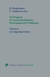 book Tool Support for System Specification, Development and Verification