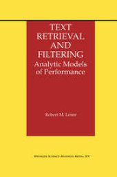 book Text Retrieval and Filtering: Analytic Models of Performance