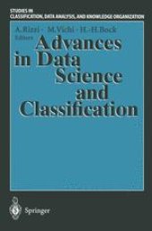 book Advances in Data Science and Classification: Proceedings of the 6th Conference of the International Federation of Classification Societies (IFCS-98) Università “La Sapienza”, Rome, 21–24 July, 1998