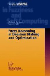 book Fuzzy Reasoning in Decision Making and Optimization