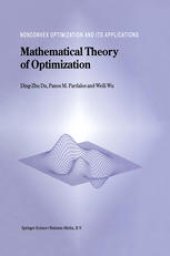 book Mathematical Theory of Optimization