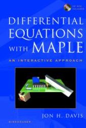 book Differential Equations with Maple: An Interactive Approach