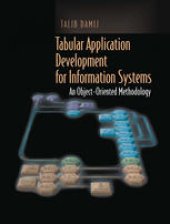 book Tabular Application Development for Information Systems: An Object-Oriented Methodology
