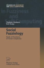 book Social Fuzziology: Study of Fuzziness of Social Complexity