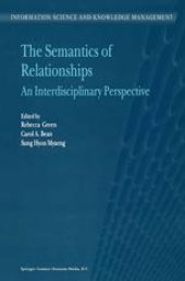 book The Semantics of Relationships: An Interdisciplinary Perspective