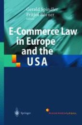 book E-Commerce Law in Europe and the USA