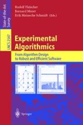 book Experimental Algorithmics: From Algorithm Design to Robust and Efficient Software