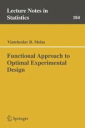 book Functional Approach to Optimal Experimental Design