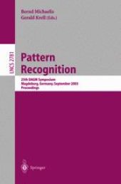 book Pattern Recognition: 25th DAGM Symposium, Magdeburg, Germany, September 10-12, 2003. Proceedings