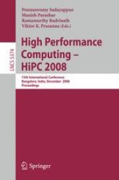 book High Performance Computing - HiPC 2008: 15th International Conference, Bangalore, India, December 17-20, 2008. Proceedings