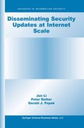 book Disseminating Security Updates at Internet Scale