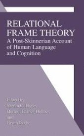 book Relational Frame Theory: A Post-Skinnerian Account of Human Language and Cognition