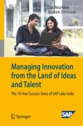 book Managing Innovation from the Land of Ideas and Talent: The 10-Year Story of SAP Labs India