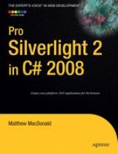 book Pro Silverlight 2 in C# 2008