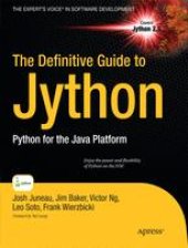 book The Definitive Guide To Jython: Python For The Java™ Platform