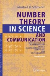 book Number Theory in Science and Communication: With Applications in Cryptography, Physics, Digital Information, Computing, and Self-Similarity