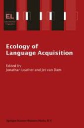 book Ecology of Language Acquisition