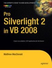 book Pro Silverlight 2 in VB 2008