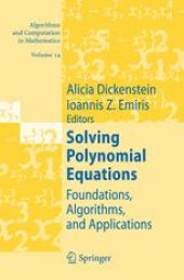 book Solving Polynomial Equations: Foundations, Algorithms, and Applications