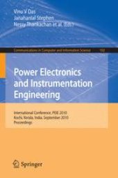 book Power Electronics and Instrumentation Engineering: International Conference, PEIE 2010, Kochi, Kerala, India, September 7-9, 2010. Proceedings