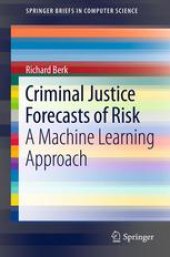 book Criminal Justice Forecasts of Risk: A Machine Learning Approach