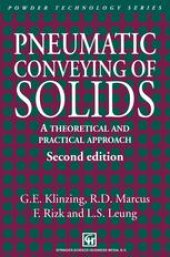 book Pneumatic Conveying of Solids: A theoretical and practical approach