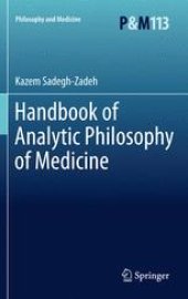 book Handbook of Analytic Philosophy of Medicine