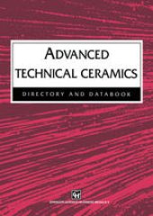 book Advanced Technical Ceramics: Directory and Databook