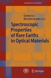 book Spectroscopic Properties of Rare Earths in Optical Materials