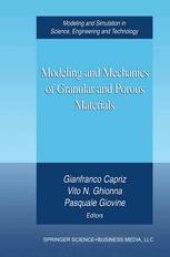 book Modeling and Mechanics of Granular and Porous Materials