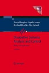 book Dissipative Systems Analysis and Control: Theory and Applications