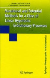 book Variational and Potential Methods for a Class of Linear Hyperbolic Evolutionary Processes