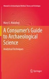 book A Consumer's Guide to Archaeological Science: Analytical Techniques