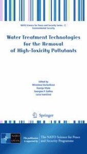 book Water Treatment Technologies for the Removal of High-Toxicity Pollutants