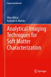 book Analytical Imaging Techniques for Soft Matter Characterization