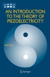 book An Introduction to the Theory of Piezoelectricity