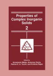 book Properties of Complex Inorganic Solids 2