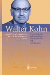 book Walter Kohn: Personal Stories and Anecdotes Told by Friends and Collaborators