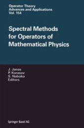 book Spectral Methods for Operators of Mathematical Physics