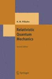 book Relativistic Quantum Mechanics