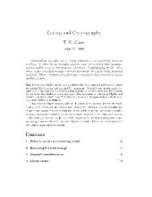 book Coding and cryptography