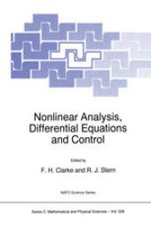 book Nonlinear Analysis, Differential Equations and Control