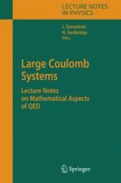 book Large Coulomb Systems: Lecture Notes on Mathematical Aspects of QED