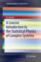 book A Concise Introduction to the Statistical Physics of Complex Systems