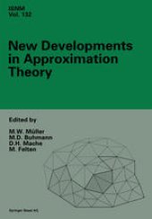 book New Developments in Approximation Theory: 2nd International Dortmund Meeting (IDoMAT) ’98, Germany, February 23–27, 1998