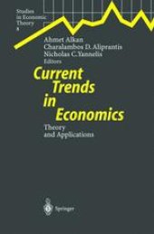 book Current Trends in Economics: Theory and Applications